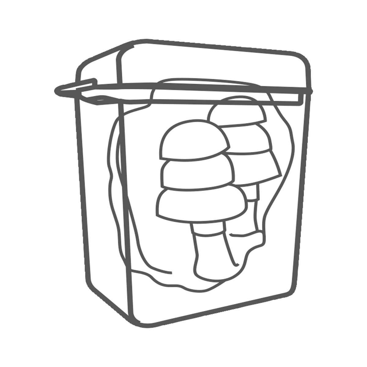 Conicfit010 Reusable Silicone Earplugs with PVC Cord (32 dB) Conicfit010 Reusable Silicone Earplugs with PVC Cord (32 dB)