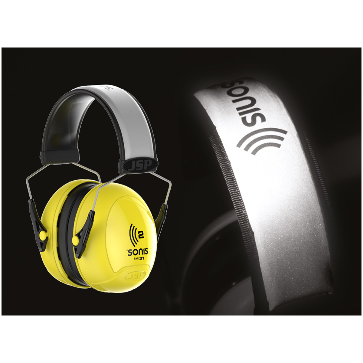 Sonis®2 Extra Visibility Adjustable Ear Defenders (SNR 31 dB) Sonis®2 Extra Visibility Adjustable Ear Defenders (SNR 31 dB)